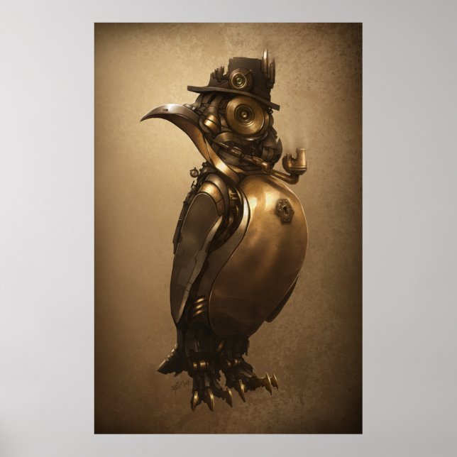 Steampunk Penguin | Print (Front)