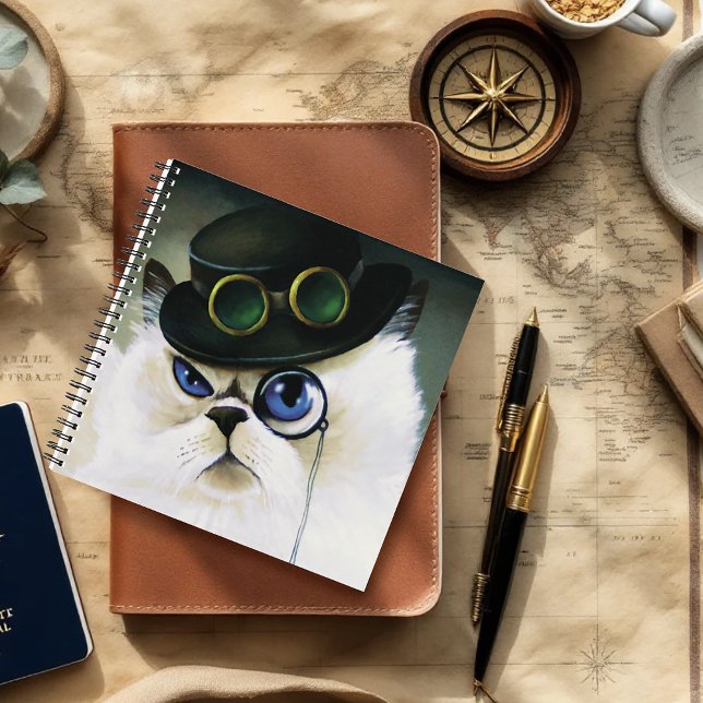 Steampunk Persian Cat Notebook (Creator Uploaded)