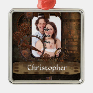 Steampunk photo background metal tree decoration
