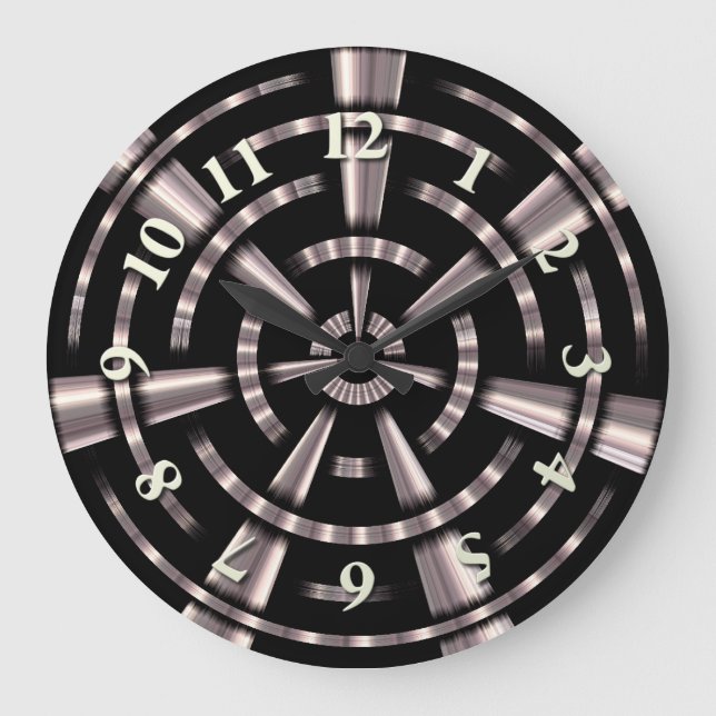 Steampunk Pipes Large Clock (Front)