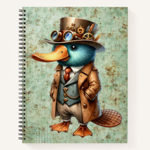 Steampunk Platypus Notebook