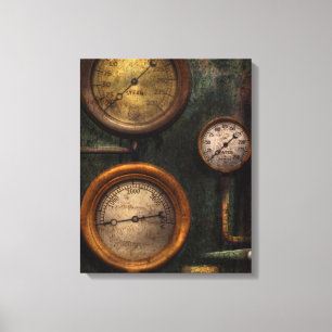 Steampunk - Plumbing - Gauging success Canvas Print