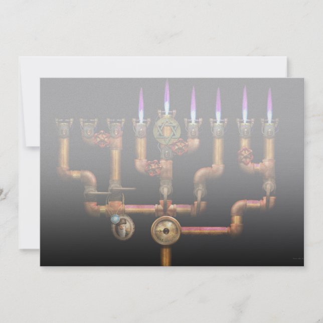 Steampunk - Plumbing - Lighting the Menorah (Front)