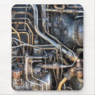 Steampunk Plumbing Pipes Mouse Mat