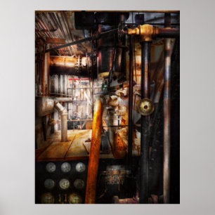 Steampunk - Plumbing - Pipes Poster