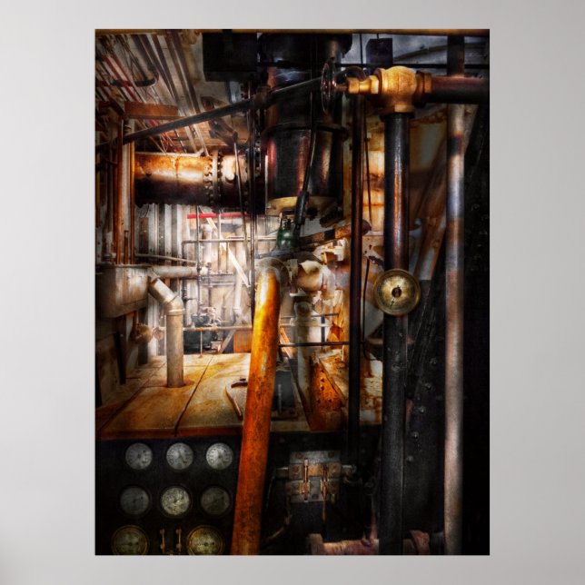 Steampunk - Plumbing - Pipes Poster (Front)