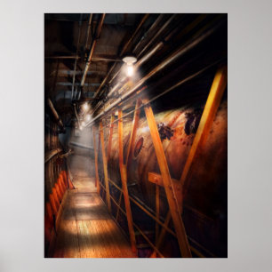 Steampunk - Plumbing - The hallway Poster