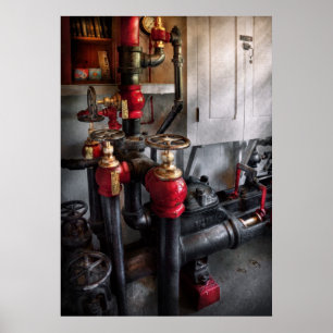 Steampunk - Plumbing - Turn the valve Poster