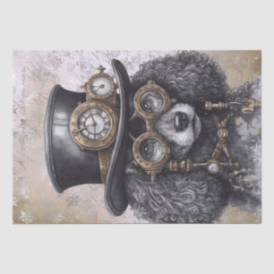 Steampunk Poodle Dog Tissue Paper