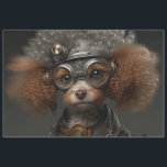 Steampunk Poodle Tissue Paper<br><div class="desc">This is an AI image I created using Midjourney.</div>
