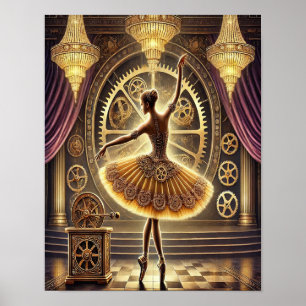 Steampunk Poster 16, The Clockwork Ballerina