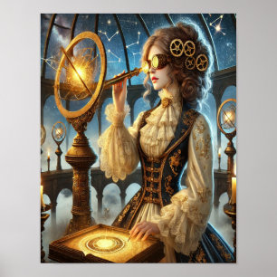 Steampunk Poster 26, The Bio-Mechanical Botanist