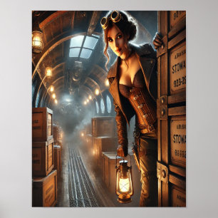 Steampunk Poster 32, The Airship Stowaway