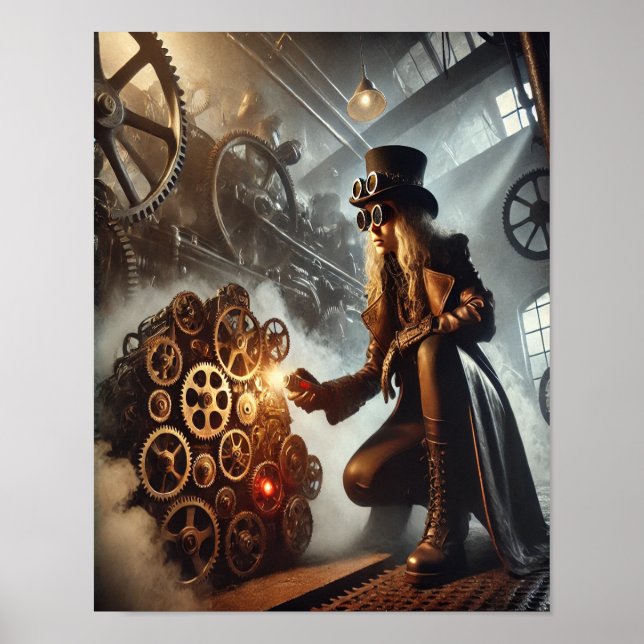 Steampunk Poster 56 The Clockwork Saboteur (Front)