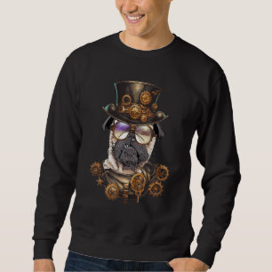 Steampunk Pug - Dog Owner Puppy Pup Lover Animal P Sweatshirt