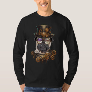 Steampunk Pug - Dog Owner Puppy Pup Lover Animal P T-Shirt