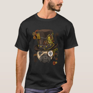Steampunk Pug Dog Steampunk Pug Lovers T-Shirt