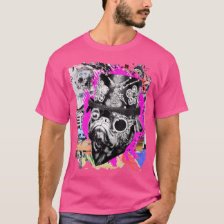 Steampunk Pug Dog - Urban Street Art And Graffiti T-Shirt