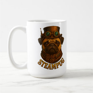 Steampunk Pug Retro vintage design "Steampug" Coffee Mug