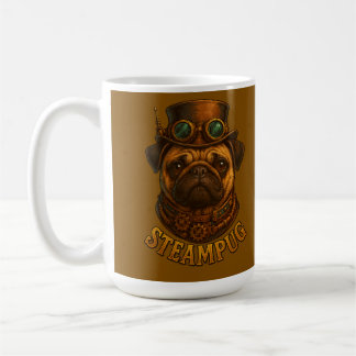 Steampunk Pug Retro vintage design "Steampug" Coffee Mug