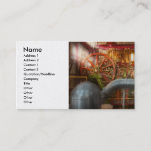 Steampunk - Pump - Wheel of progress 1906 Business Card