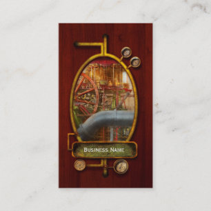 Steampunk - Pump - Wheel of progress 1906 Business Card