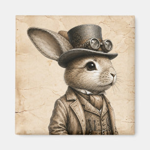 Steampunk Rabbit  Magnet