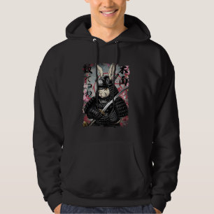 Steampunk Rabbit Samurai Warrior Japanese Bunny Hoodie