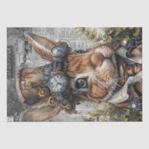 Steampunk Rabbit Tissue Paper