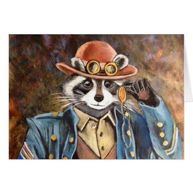 Steampunk Racoon (Front Horizontal)