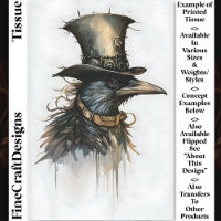 Steampunk Raven In Top Hat & Collar CV4 Decoupage