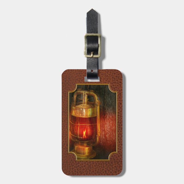 Steampunk - Red light district Luggage Tag (Front Vertical)