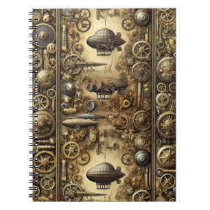 Steampunk Retro-Futuristic Notebook