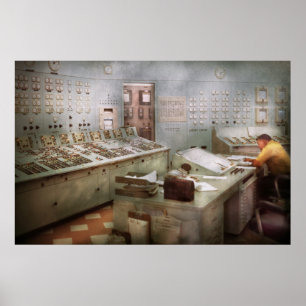 Steampunk - Retro - The power station Poster