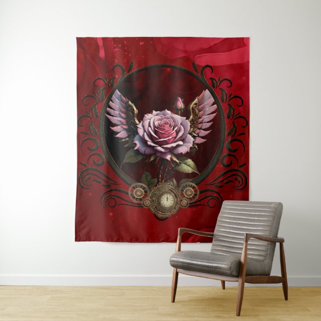 Steampunk rose tapestry (In Situ)