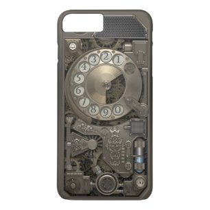 Steampunk Rotary Metal Dial Phone. iPhone 8 Plus/7 Plus Case