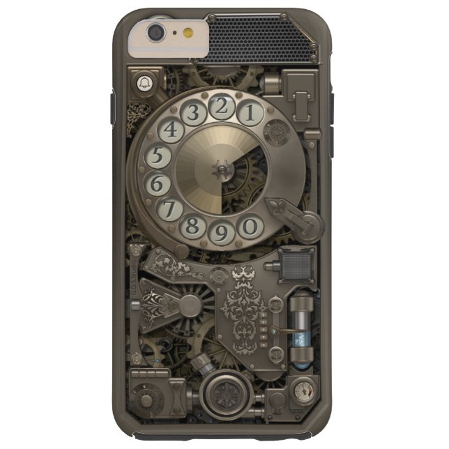 Steampunk Rotary Metal Dial Phone. Case-Mate iPhone Case (Back)