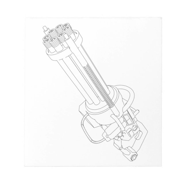 Steampunk Rotation Gun Notepad (Front)