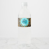 Steampunk Rusty Background with Turquoise Lenses