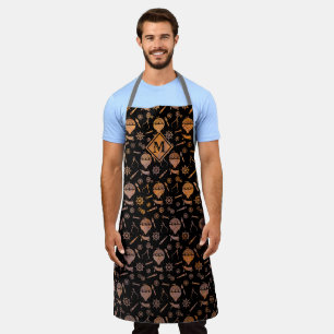 Steampunk Rusty Ballooning Theme Monogram Apron