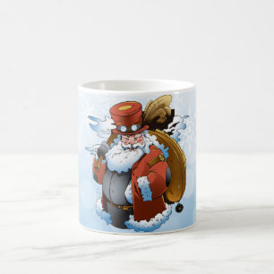 Steampunk Santa Christmas Vintage Style Coffee Mug