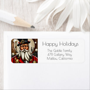 Steampunk Santa Claus Return Address 