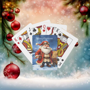 Steampunk Santa Claus – Vintage Christmas Adventur Playing Cards