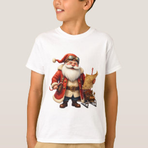 Steampunk Santa Claus – Vintage Christmas Adventur T-Shirt