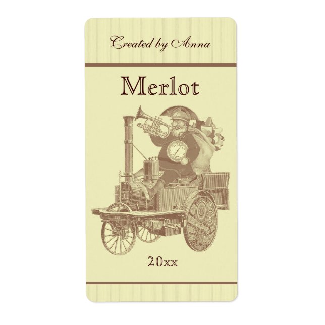 Steampunk Santa on steam engine (Front)