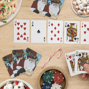 Steampunk Santa Victorian Christmas Fantasy Art Playing Cards