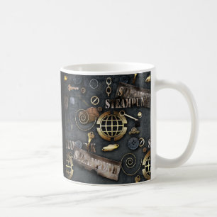 Steampunk, scrapbooking coffee mug