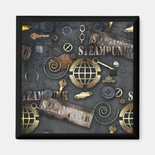 Steampunk, scrapbooking magnet