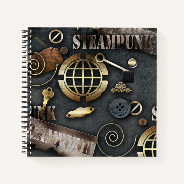 Steampunk, scrapbooking notebook (Front)