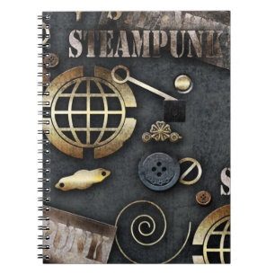 Steampunk, scrapbooking notebook